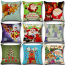 CSquare Nap Cushion Cover Cotton Linen Throw Pillow Case Slip Christmas Decor Santa