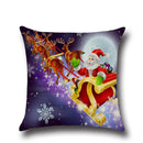 : Cotton Linen Nap Cushion Cover Home Decor Throw Pillow Case Christmas Decor Santa