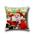 Square Nap Cushion Cover Cotton Linen Throw Pillow Case Slip Christmas Decor Santa