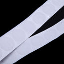 Self Adhesive White Coins Hook and Loop Sticky Stick-On 500pcs 20mm Dots