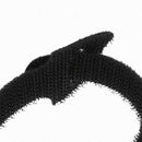 Black 10Pcs Reusable Nylon Hook Loop Wrap Cable Ties Tidy Straps Organiser