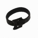 Black 10Pcs Reusable Nylon Hook Loop Wrap Cable Ties Tidy Straps Organiser
