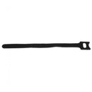 Black 10Pcs Reusable Nylon Hook Loop Wrap Cable Ties Tidy Straps Organiser