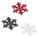 Beautiful Pearlescent Paper Cut Snow Shaped Glass Place Cards Christmas Wedding Anniversary Celebration Festival Restaurant Supplies PACK OF 50PCS