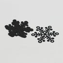 Beautiful Pearlescent Paper Cut Snow Shaped Glass Place Cards Christmas Wedding Anniversary Celebration Festival Restaurant Supplies PACK OF 50PCS Black