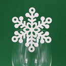 Beautiful Pearlescent Paper Cut Christmas Tree Shaped Glass Place Cards Christmas Wedding Anniversary Celebration Festival Restaurant Supplies PACK OF 50PCS White