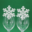 Beautiful Pearlescent Paper Cut Christmas Tree Shaped Glass Place Cards Christmas Wedding Anniversary Celebration Festival Restaurant Supplies PACK OF 50PCS White
