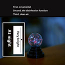 USB Magic Black Base Glass Plasma Ball Sphere Lamp Light Party New