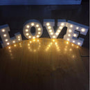 Wood LED 6'' Marquee Letter Lights Circus Style Alphabet Light Up Plaques A