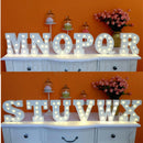 Wood LED 6'' Marquee Letter Lights Circus Style Alphabet Light Up Plaques A