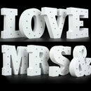 Wooden 6'' LED Vintage Letter Lights Circus Style Alphabet Light Up Signs P