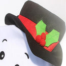 2Pcs Lovers Snowman Chair Back Cover for Christmas Kitchen Dinner Decoration