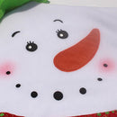 2Pcs Lovers Snowman Chair Back Cover for Christmas Kitchen Dinner Decoration
