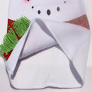 2Pcs Lovers Snowman Chair Back Cover for Christmas Kitchen Dinner Decoration