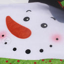 2Pcs Lovers Snowman Chair Back Cover for Christmas Kitchen Dinner Decoration