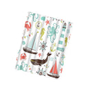 Bathroom Shower Sheer Waterproof Polyester Curtain Panel w/12 Hooks Seafaring