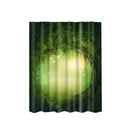 Bathroom Shower Sheer Waterproof Polyester Curtain Panel w/12 Hooks Dreamland