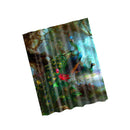 Waterproof Polyester Bathroom Shower Sheer Curtain Panel w/Hook Peacock