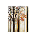 Waterproof Polyester Bathroom Shower Sheer Curtain Panel w/Hook Maple Tree