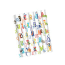 Waterproof Polyester Bathroom Shower Sheer Curtain Panel w/Hook Letters Zoon