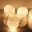 20 LED String Fairy Lights Battery Operated Thread Ball Festive Party Decor