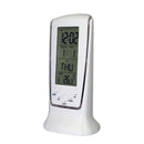 Digital LCD Display Alarm Snooze Clock Calendar Thermometer w/ LED Backlight