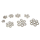 100pcs ?22 Rubber Metal Combination Ring Sealing Rings Gasket Grommets 22mm