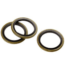 100pcs ?22 Rubber Metal Combination Ring Sealing Rings Gasket Grommets 22mm