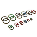 240pcs 6mm-30mm Rubber Metal Combination Ring Sealing Rings Gasket Grommets