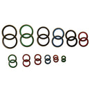 240pcs 6mm-30mm Rubber Metal Combination Ring Sealing Rings Gasket Grommets