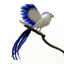 Simulation Wing Phoenix Bird Toy Plastic Furs Long Tail Bird Gift 45 x 11cm