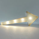 3V 40W Power LED Light Wedding Party Cafe Birthday Night Party Decoration Lights 12 INCH Silver Arrow Shape