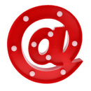 3V 40W Power LED Light Wedding Party Cafe Birthday Night Party Decoration Lights 12 INCH Red @ Sign