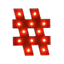 3V 40W Power LED Light Wedding Party Cafe Birthday Night Party Decoration Lights 12 INCH Red