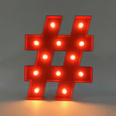 3V 40W Power LED Light Wedding Party Cafe Birthday Night Party Decoration Lights 12 INCH Red