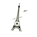 DIY Wall Clock Home Modern Decoration Living Room Gift Sticker Eiffel Tower