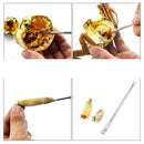 8Pcs Walnut Nutcracker Seafood Lobster Crab Sheller Nut Opener Fork Pick Set