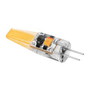G4 Base LED Bulb COB LED Light AC/DC 12V 3W Crystal Silicone Warm WHT 3000K