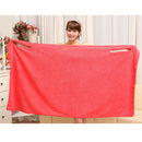 Microfiber Water Absorbing Towel Beach Swim Pool Sleepwear Sauna Spa Shower Supplies Red