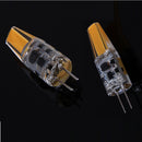 G4 Base LED Bulb COB LED Light AC 220V 3W Crystal Silicone Warm WHT 3000K