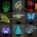 Creative Butterfly 3D LED Night Light 7 Colors Touch Switch Desk Lamp Decor