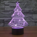 Christmas Tree 3D LED Night Light 7 Colors Touch Switch Desk Lamp Home Decor