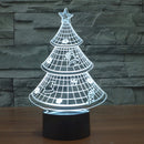 Christmas Tree 3D LED Night Light 7 Colors Touch Switch Desk Lamp Home Decor