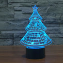 Christmas Tree 3D LED Night Light 7 Colors Touch Switch Desk Lamp Home Decor