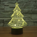 Christmas Tree 3D LED Night Light 7 Colors Touch Switch Desk Lamp Home Decor