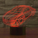 Creative Race Car 3D LED Night Light 7 Colors Touch Switch Desk Lamp Decor