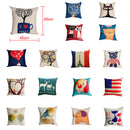 Fashionable Eiffel Tower Print Pattern Charms Cotton Linen Waist Throw Pillow Case Cushion Cover Decor for Home Bedroom Car Decor