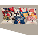 Fashionable Love Print Pattern Charms Cotton Linen Waist Throw Pillow Case Cushion Cover Decor for Home Bedroom Car Decor