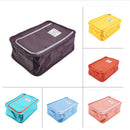 Travel Laundry Shoe Pouch Storage Portable Zipper Tote Bag Organizer-Yellow