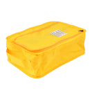 Travel Laundry Shoe Pouch Storage Portable Zipper Tote Bag Organizer-Yellow